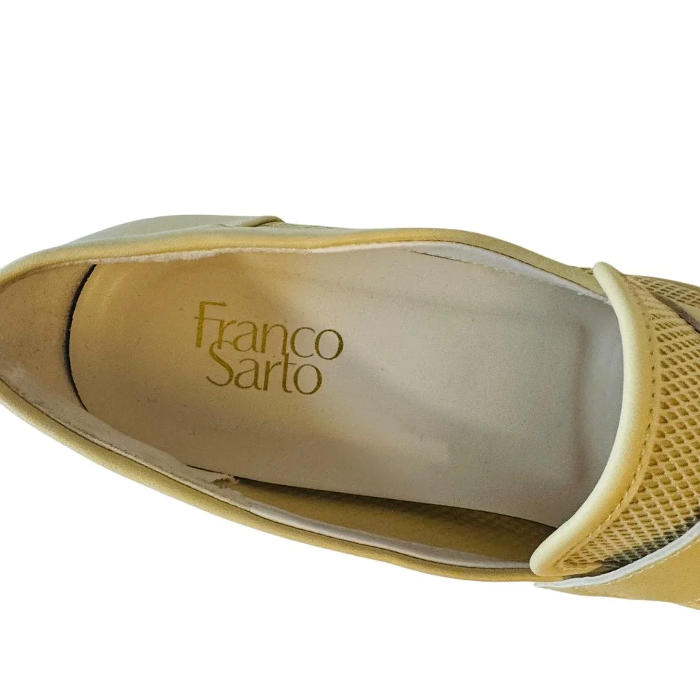 Franco Sarto Carolynn Mesh Tassel Lug Loafer Flats Women's Shoes‎ Excellent 9.5